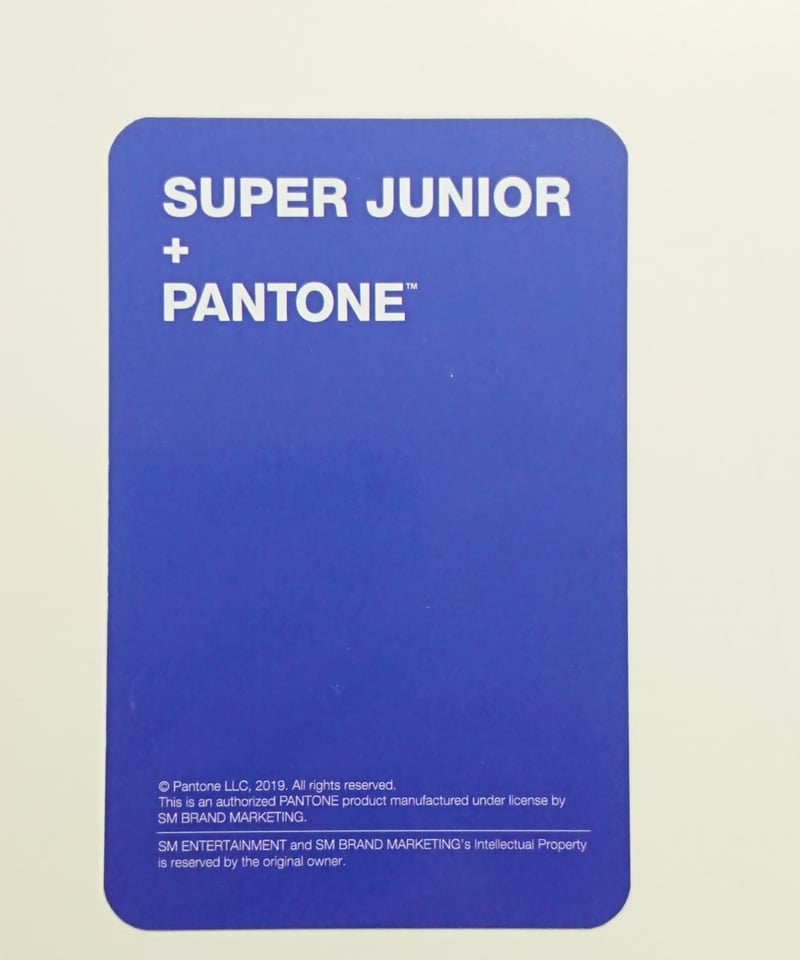 イタミ有】SUPER JUNIOR PANTONE トレカ イェソン | K-BOOKS ...