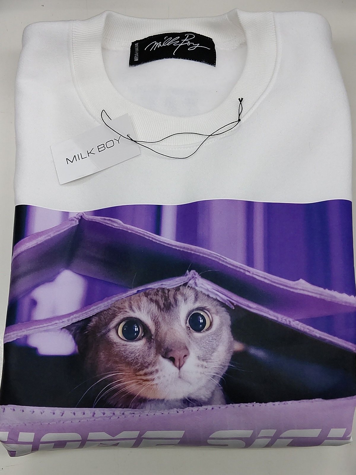 開封済】山下大輝×MILKBOY Daiki Yamashita CAT SWEAT (Wh