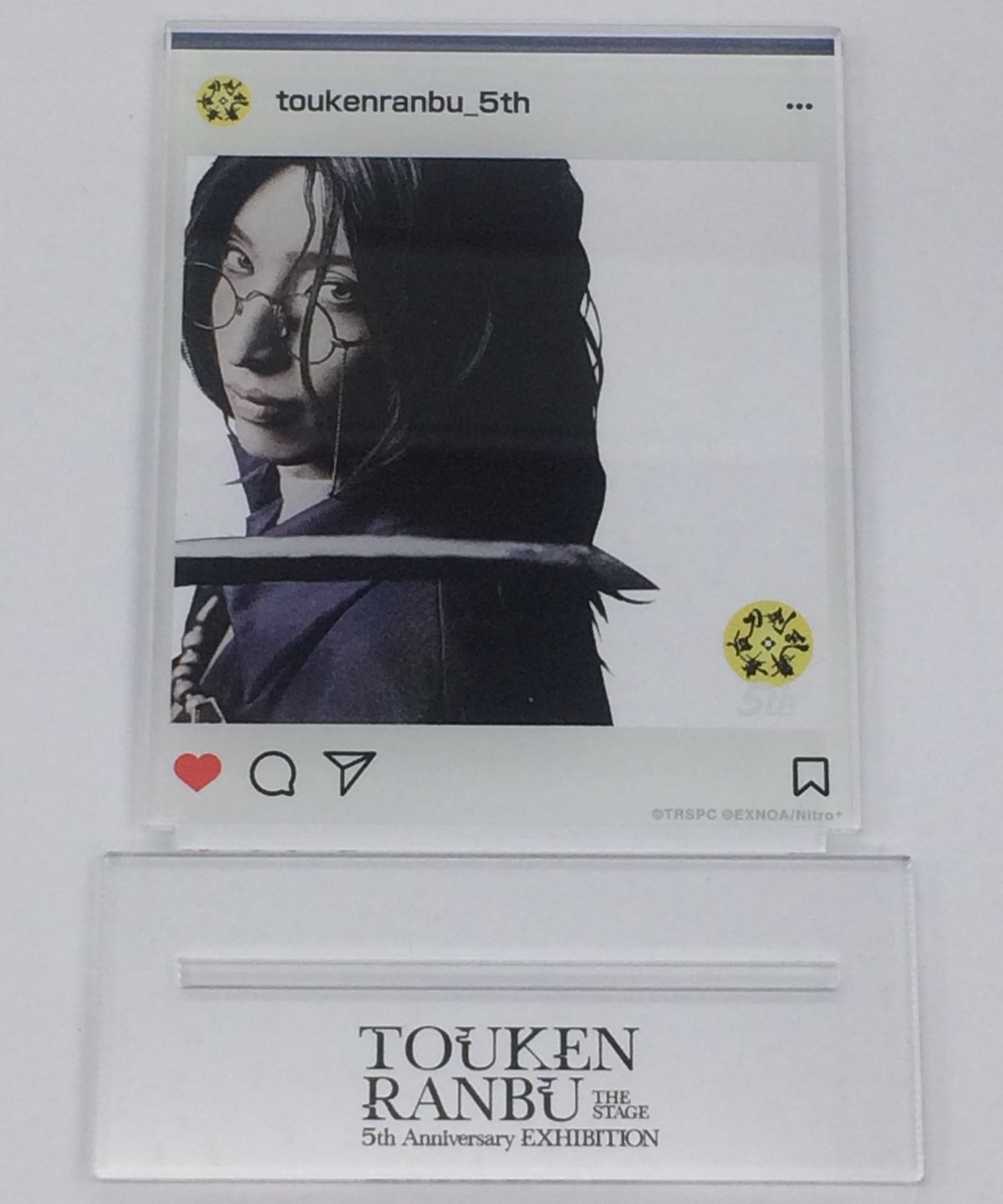 舞台 刀剣乱舞 刀ステ展 5周年展 アクリルカード アクリルスタンド 三日月宗近 舞台『刀剣乱舞』5周年展 アクリルカードB 南海太郎朝尊（三好大貴