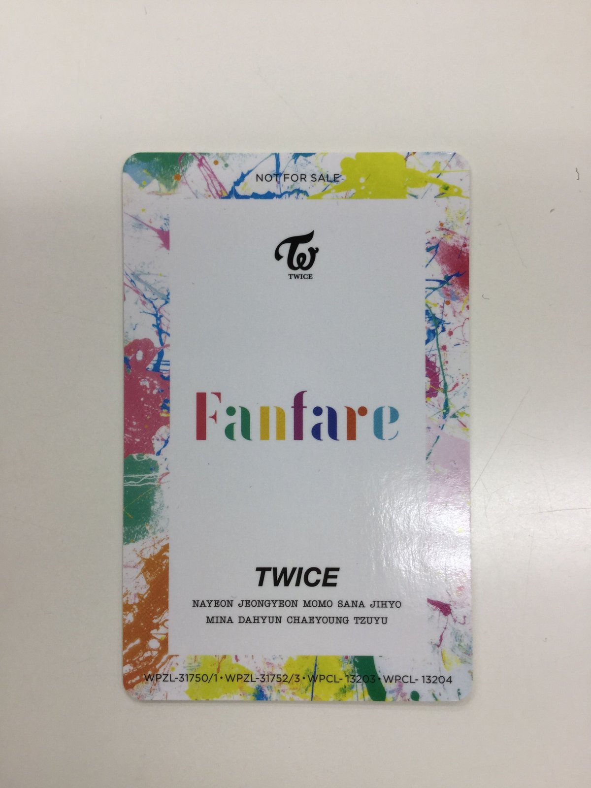 TWICE Fanfare ONCE限定 ハイタッチ券 トレカ ジヒョ-