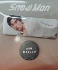 韓国・台北　フォトカード　缶バッジ　目黒　宮舘 単品】 TAIPEI 台湾 台北会場限定 「Snow Man 1st POP-UP」 フォト