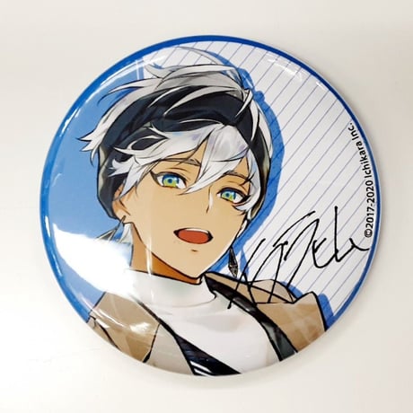 にじさんじ　イブラヒム にじさんじおでかけグッズ2020 缶バッジ(サイン入り)