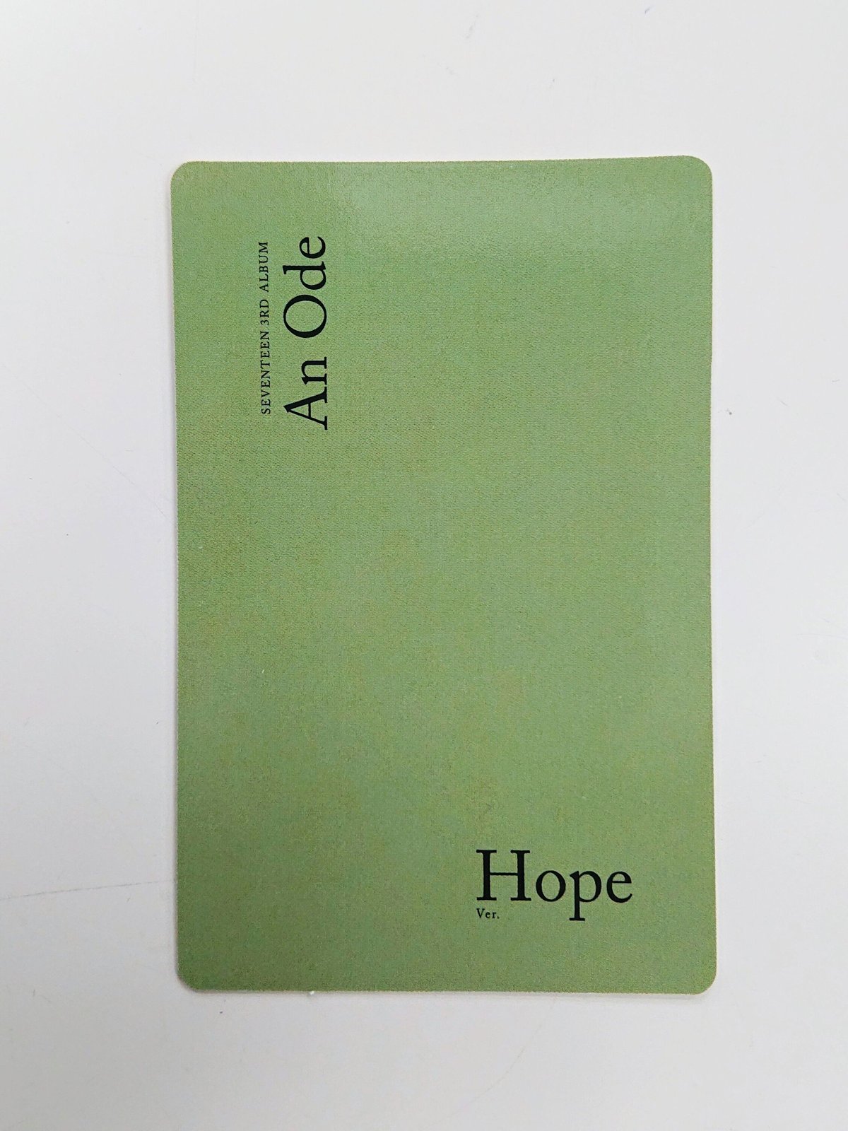 SEVENTEEN 『An Ode』[Hope] トレカ ◇ジョシュア | K-BOOKS