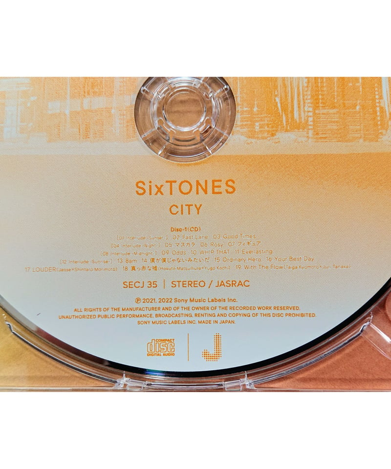 SixTONES CD 「CITY」 Blu-ray付初回盤B | K-BOOKS K-PO