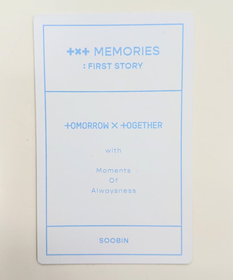 TXT スビン memories FIRST STORYトレカ-