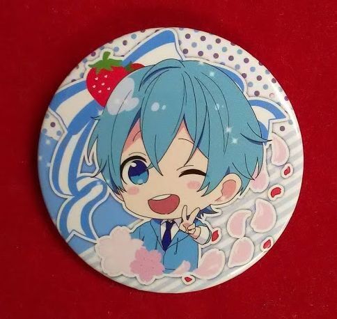 キズ有】すとろべりーぷりんす ころん 缶バッジ(SD柄：ウィンク) | K