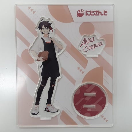 【キズ有】にじさんじ　三枝明那 にじさんじ×SHIBUYA TSUTAYA アクリルスタンド (TSUTAYA制服)