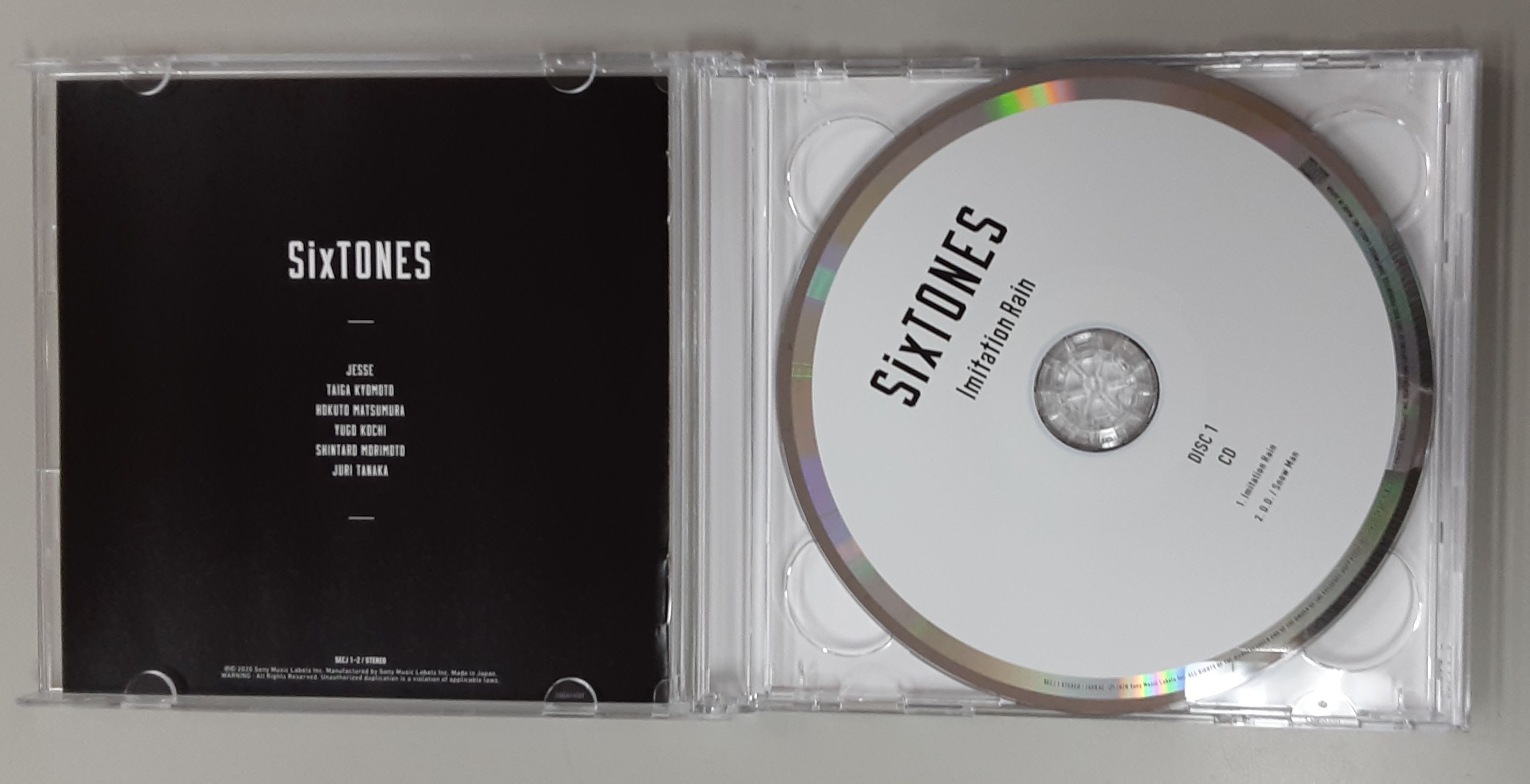 SixTONES CD「Imitation Rain / D.D. 」(SixTONES仕様)