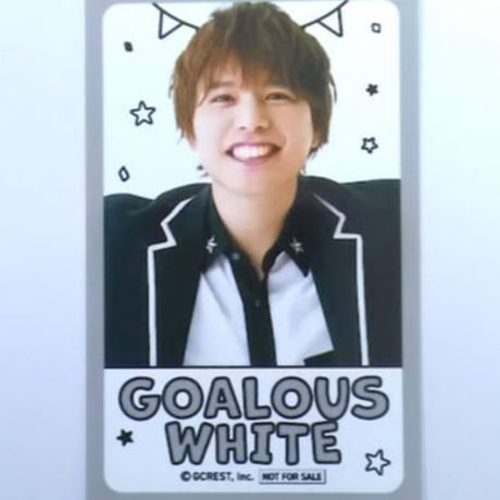 GOALOUS5 ゴーラス フォトブック カドカワ 特典 仲村宗悟 ホワイト GOALOUS5 ゴーラス フォトブック カドカワ 特典 仲村宗悟