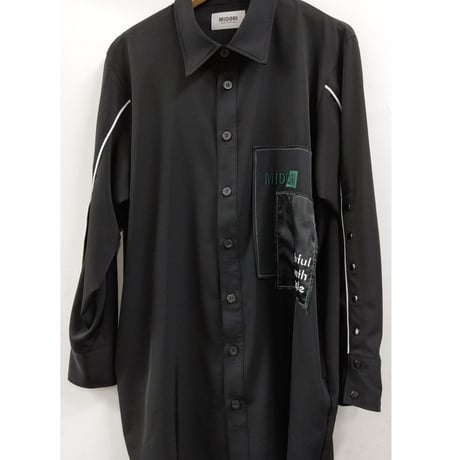 MIDORI Overlapping shirt BLK 白井悠介（声優 白井悠介の