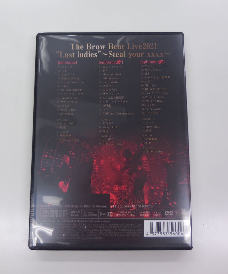 TheBrowBeat Live2021 “Last indies” DVD