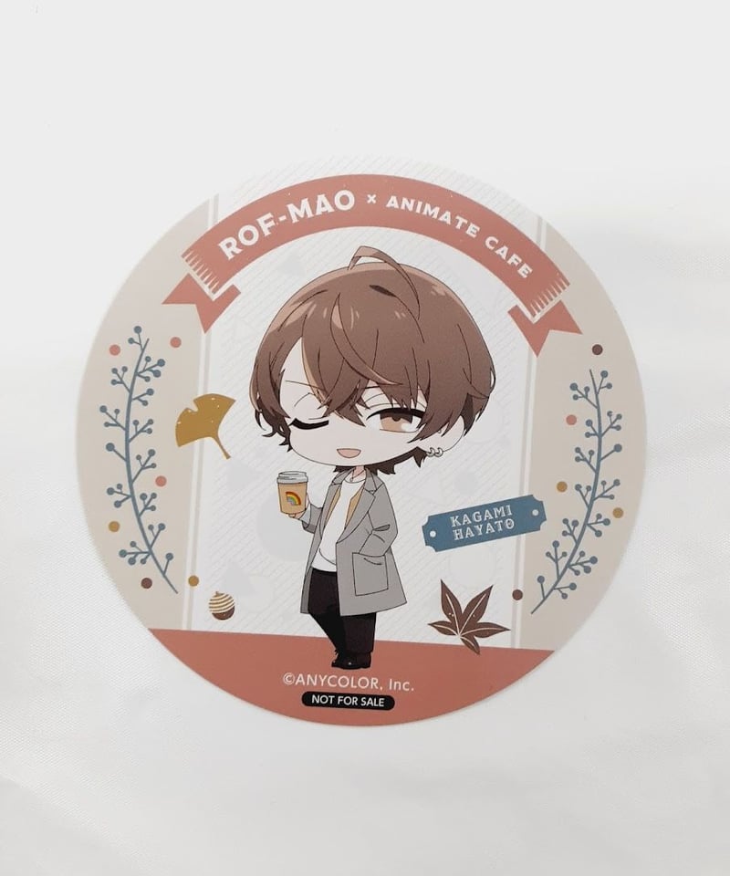にじさんじ 加賀美ハヤト アニメイトカフェ出張版 コースター(秋服