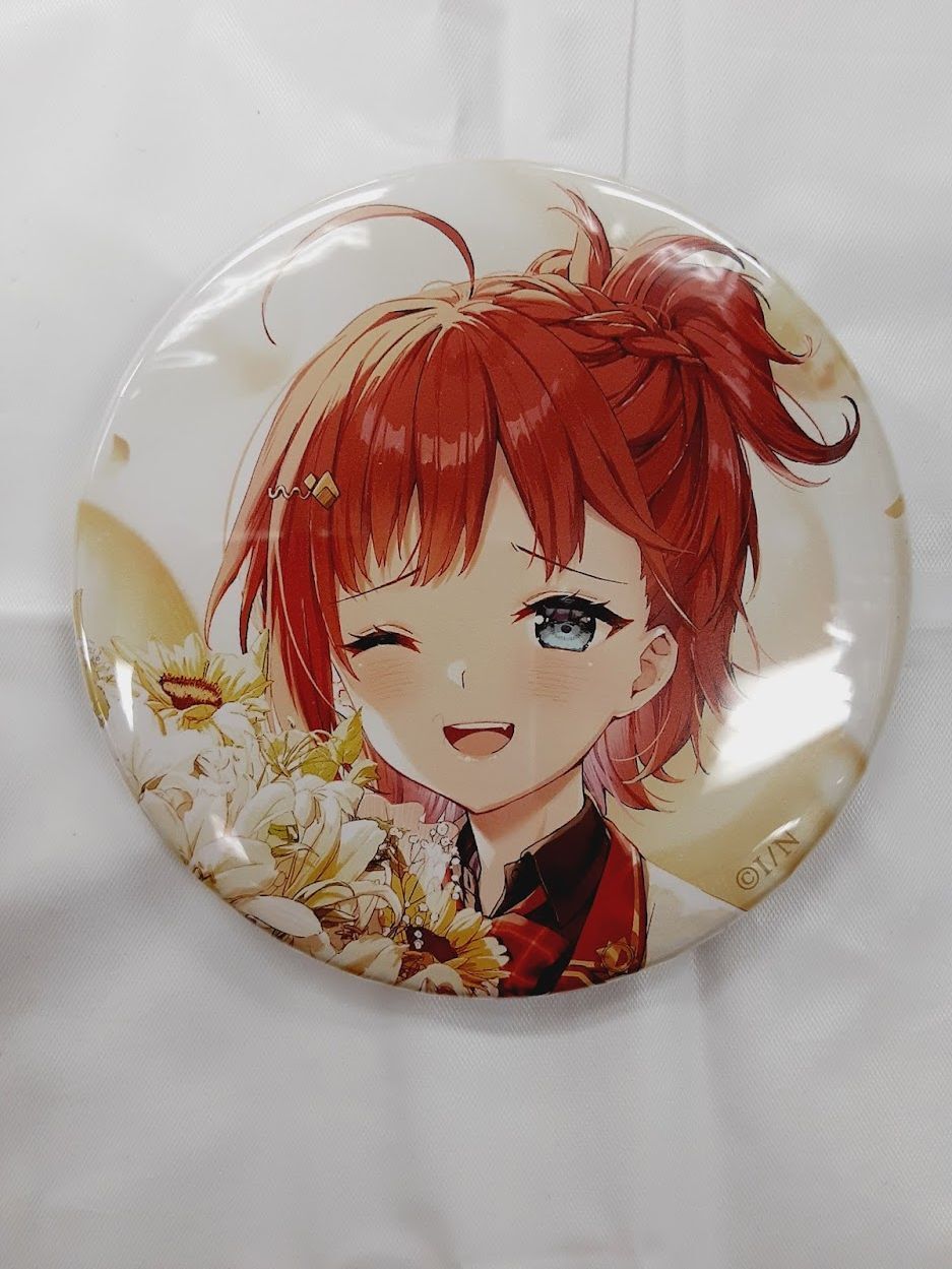 にじさんじ 朝日南アカネ 誕生日グッズ＆ボイス(2020) 75mm缶バッジ 