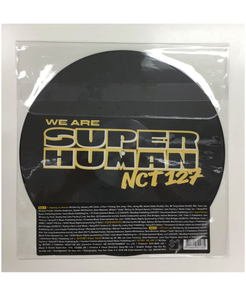 開封済み】NCT 127 SUPERHUMAN ピクチャーディスク LP盤(レコード) ジ...