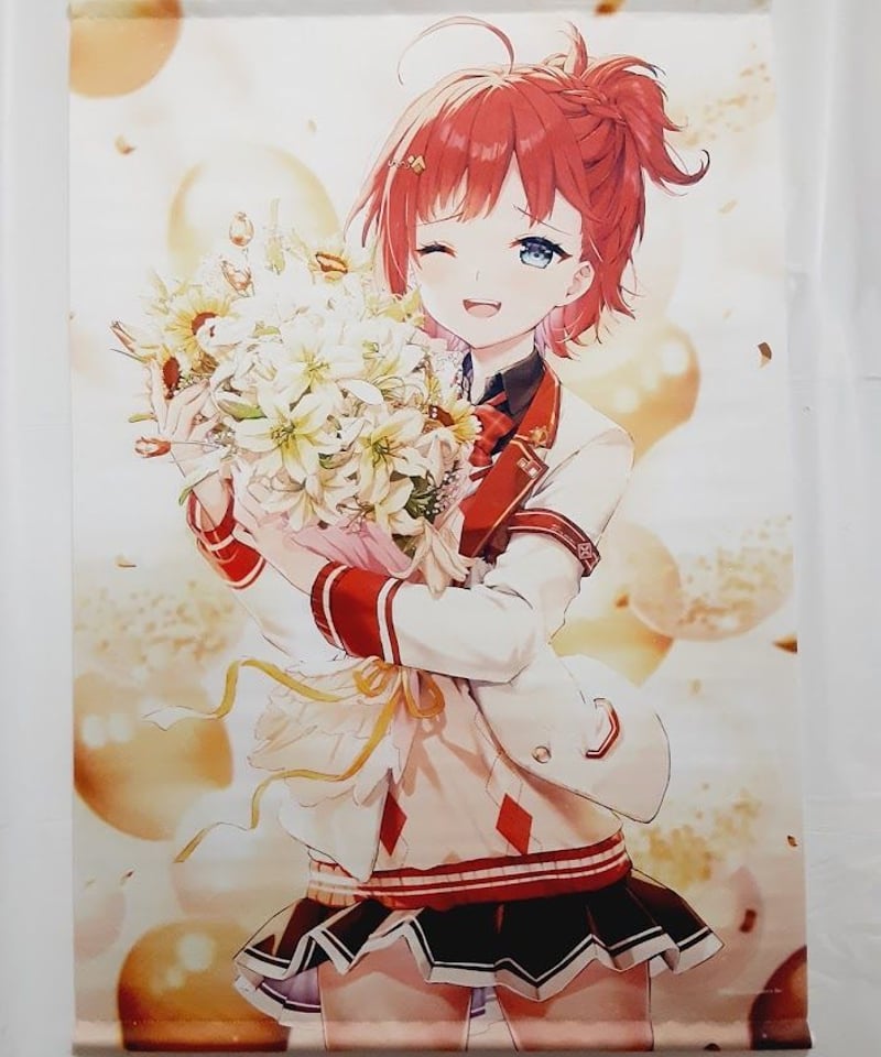 朝日南アカネ 複製直筆サイン・メッセージ入りアクリルパネル にじさんじ 朝日南アカネ 誕生日グッズ＆ボイス(2020) B2タペストリー