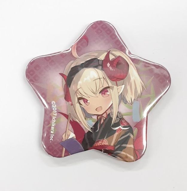 キズ有】にじさんじ 魔界ノりりむ にじさんじ七夕グッズ2020 缶バッジ