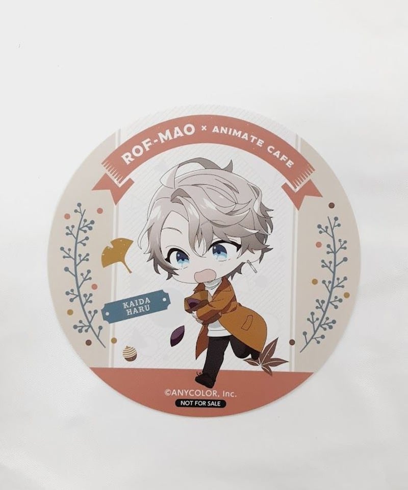 イタミ有】にじさんじ 甲斐田晴 アニメイトカフェ出張版 コースター(秋