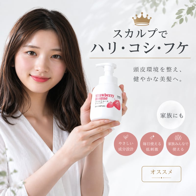 いちごシャンプー＆トリートメント 350mL ストロベリー ヘアケア