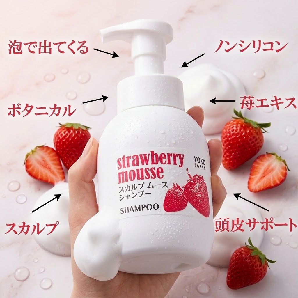 いちごシャンプー＆トリートメント 350mL ストロベリー ヘアケア