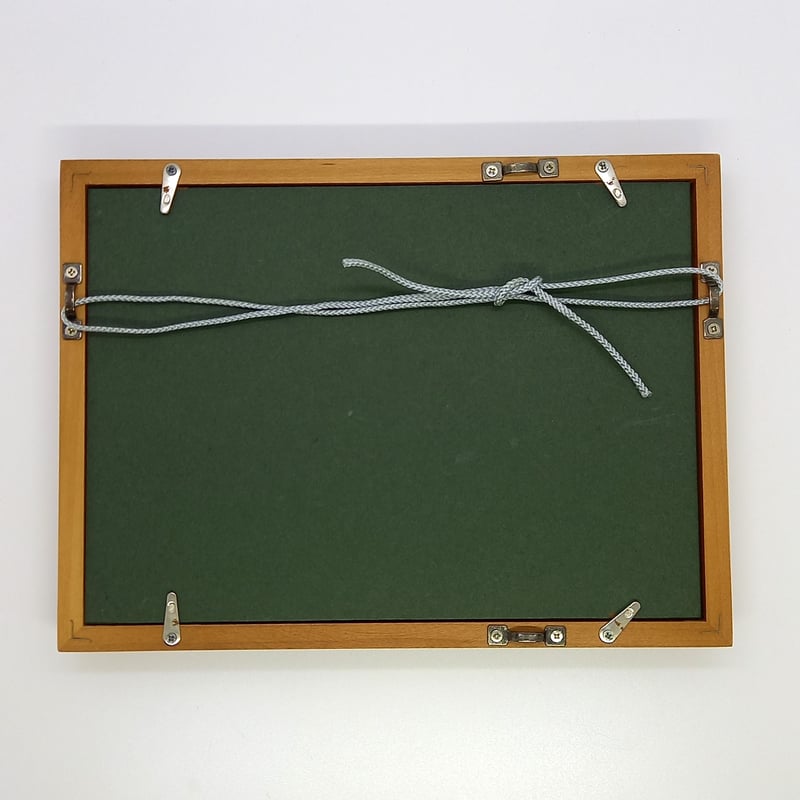 壁飾り 額絵一色春暉 2種「竹に雀」「都忘れ」 170-230-22