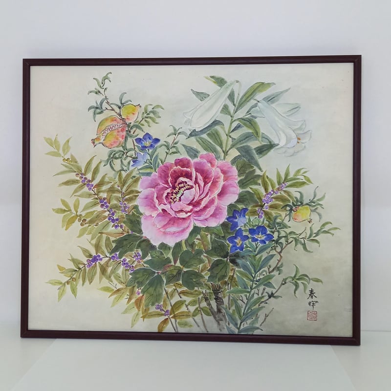額絵 一色春暉筆 6号額 | 加飾紙製造販売 湯島アート