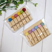 フェルトボールのガーデンピック【6本セット】