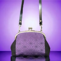 がま口バッグ＜西陣帯＆本革ショルダー＞ショルダー＆クラッチ＆お財布