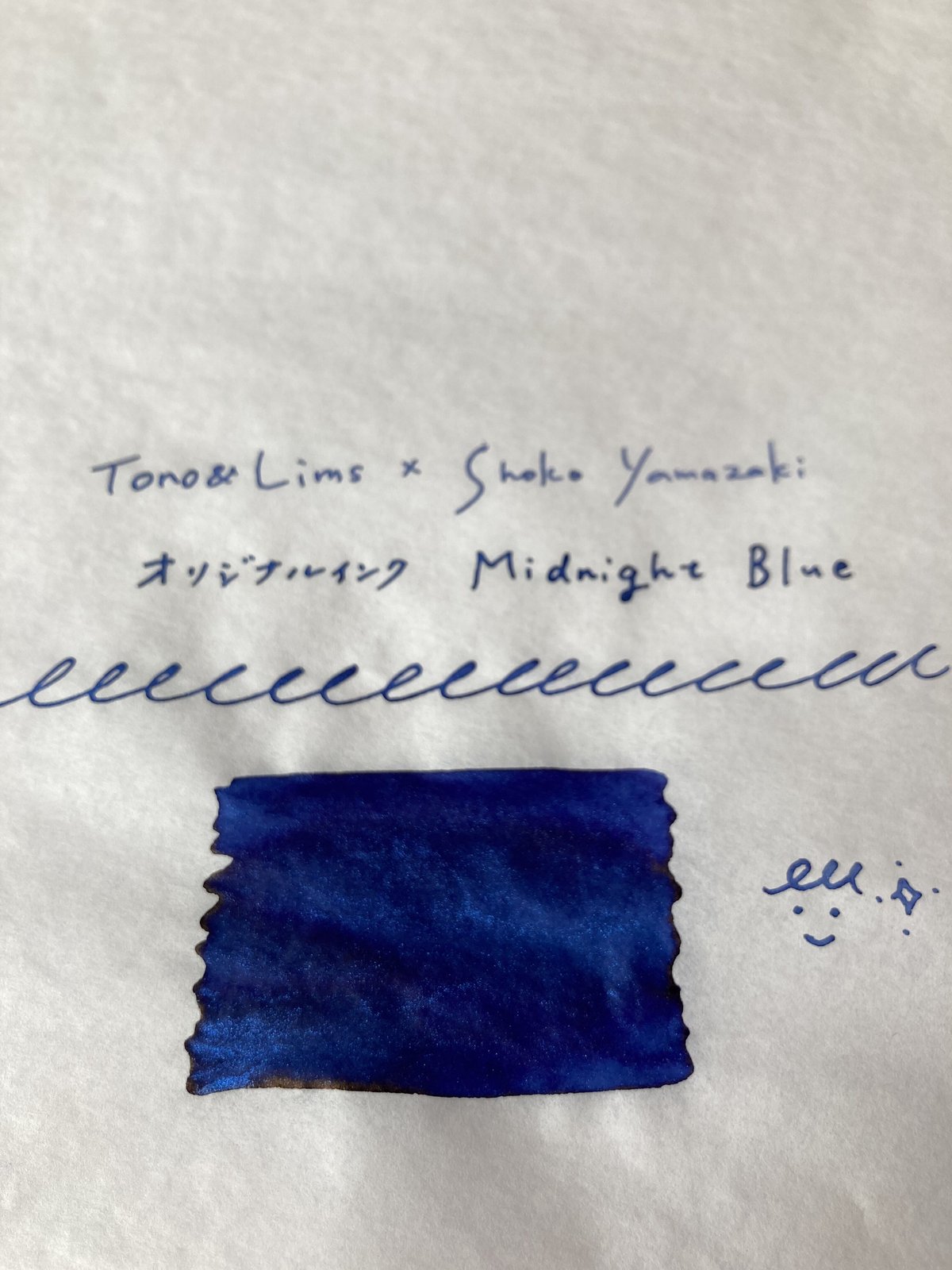 Tono＆Lims × Shoko Yamazaki オリジナルインク Midnight B