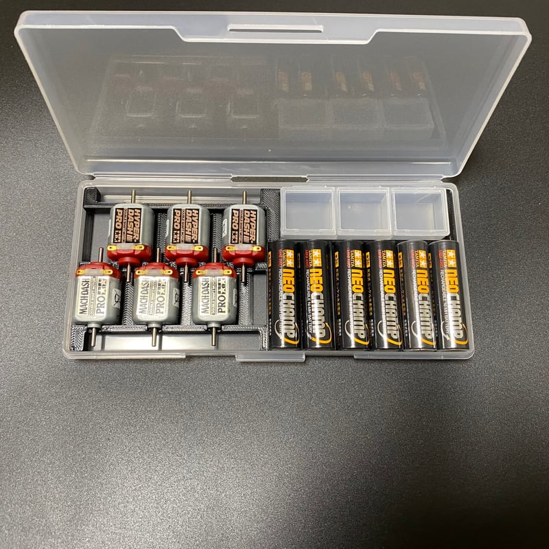 ミニ四駆 放電器用ケース (KH Racing用) コンパクト (蓋付きセット) ミニ四駆 放電器用ケース (KH Racing用) コンパクト (蓋無し