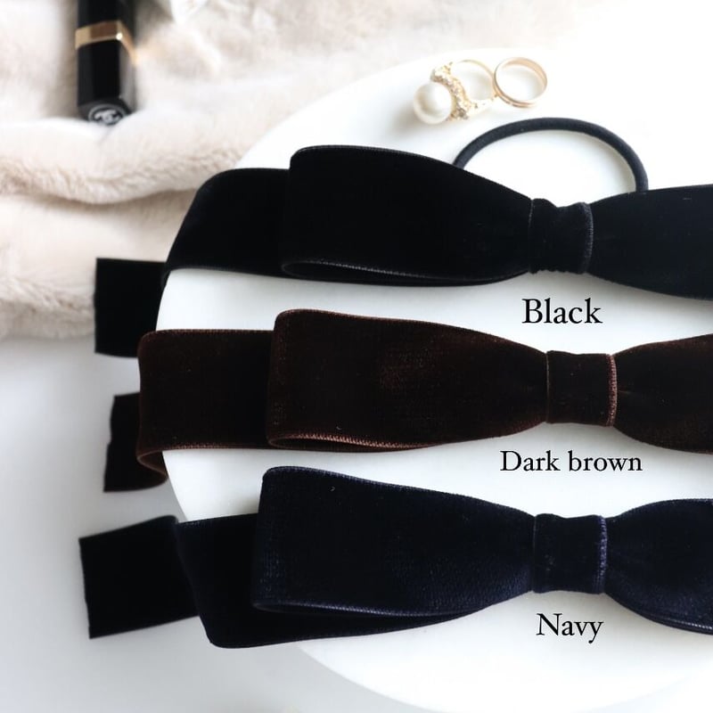 【未使用品】leticia Ribbon-VELVET black Ribbon-VELVET(Black) – LETICIA