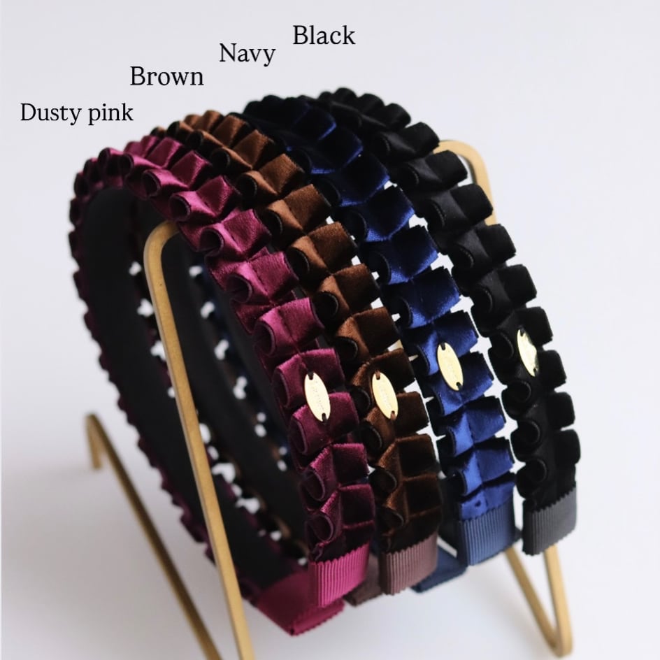 Elegant velvet head band -Narrow- AW | 𝐋𝐚 𝐦𝐞𝐫