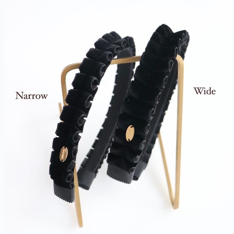 Elegant velvet head band -Narrow- AW | 𝐋𝐚 𝐦𝐞𝐫