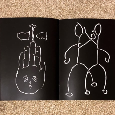 霜田哲也 ／ zine “black drawings”