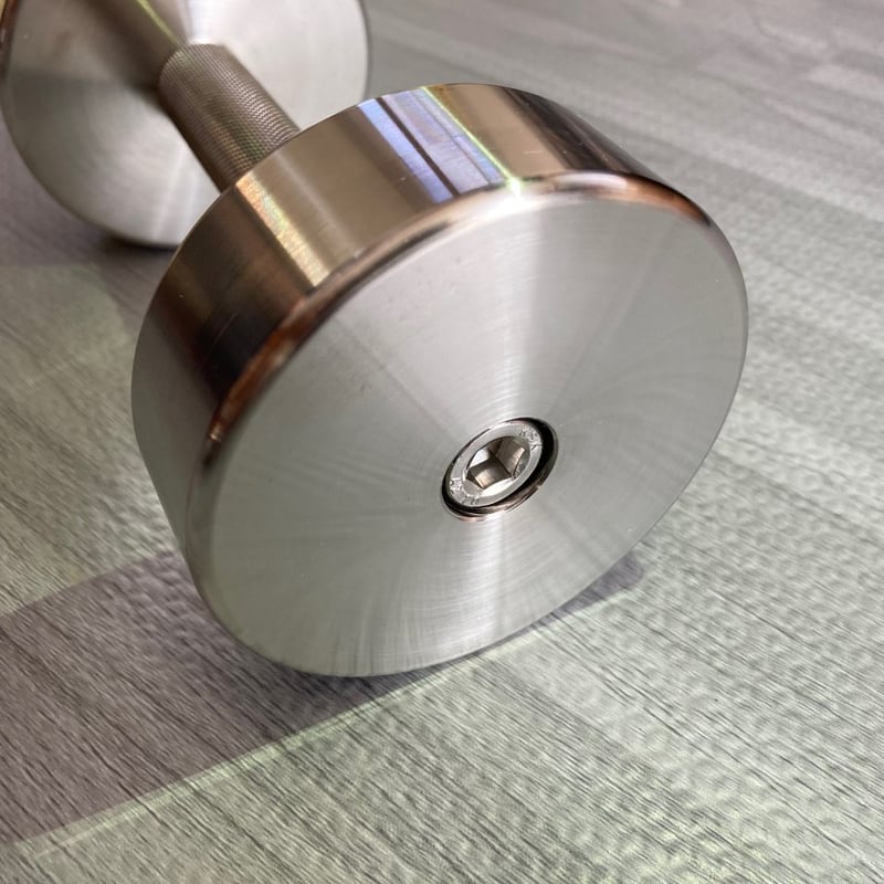 ステンレス製ダンベル3kg/低アレルギー/錆びない/丸洗いOK