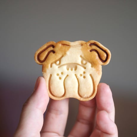 クッキー型　ブルドッグの顔