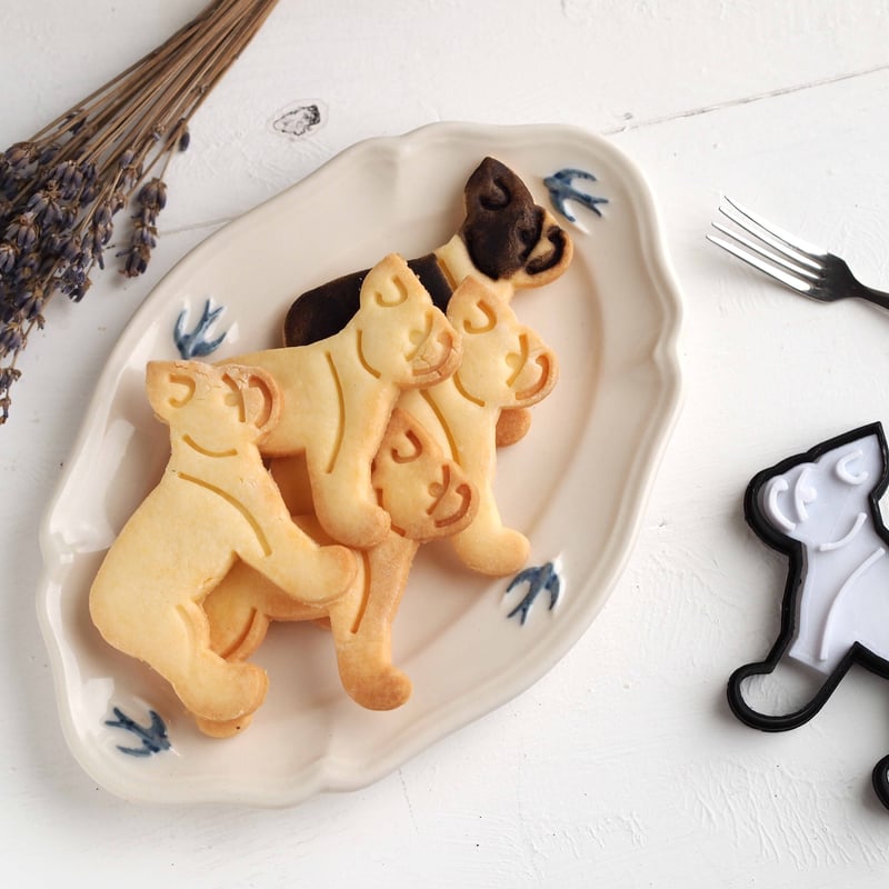 クッキー型 ボストンテリア横向き | めめぱん-memepan-