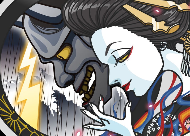 面 めん 翁 関根善雄 能楽 狂言 舞踊 大衆演劇 （能面 泥眼 ついてる） 