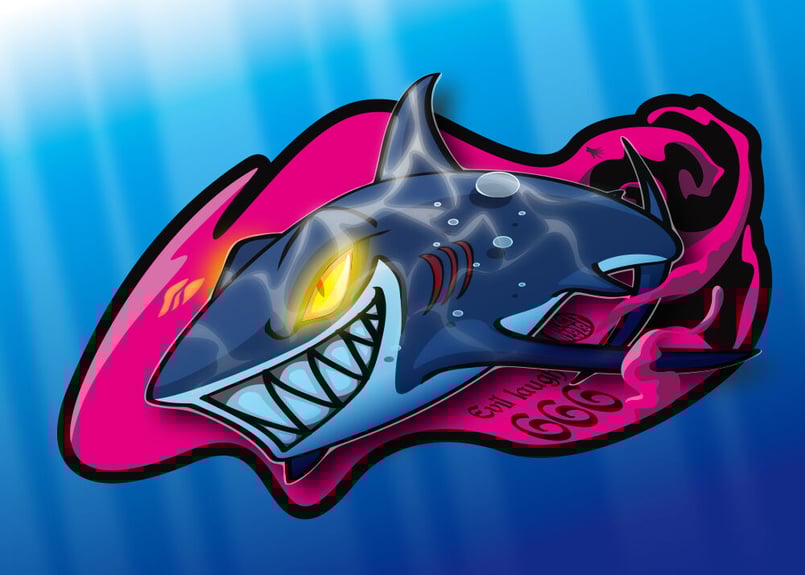 SHARK ATTACK シャークアタック　キャスター付き2段ワゴン SHARK ATTACK シャークアタック キャスター付き2段ワゴン SHARK ATTACK