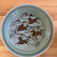 馬九行く絵皿