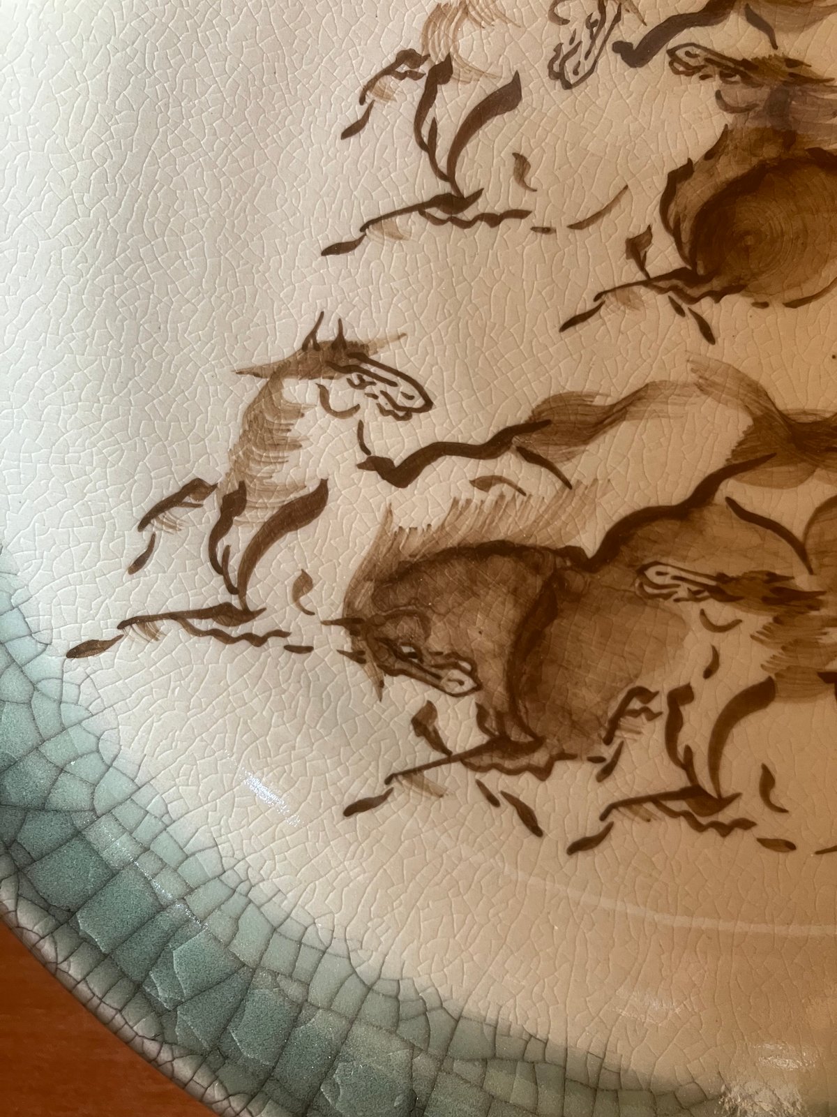 馬九行く絵皿 | 錨屋窯(いかりや商店)