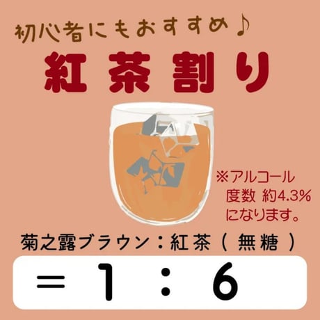菊之露ブラウン ちいかわコラボボトル