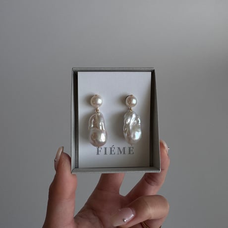large baroque perl earrings