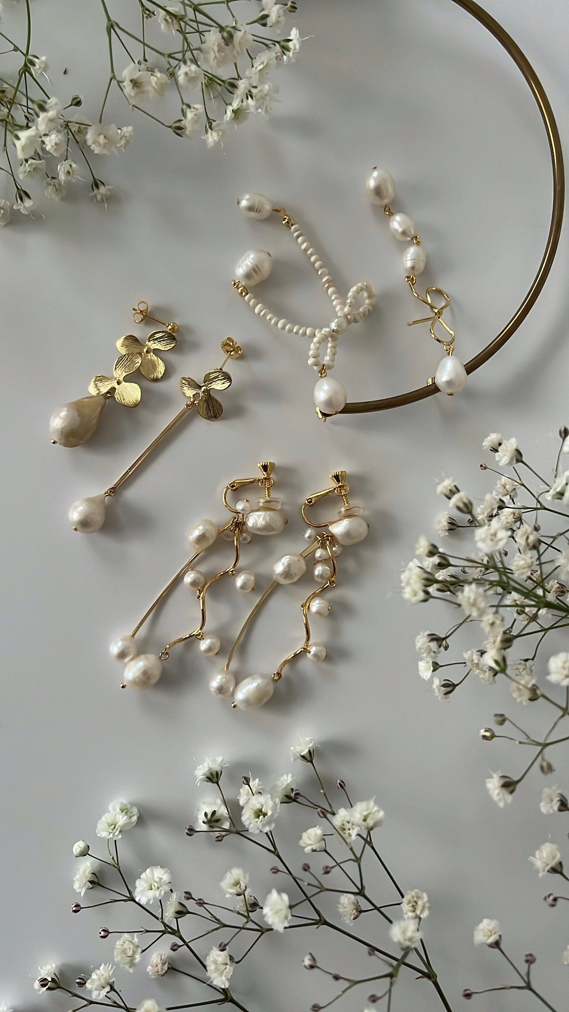 ピアス Ribbon Earrings Amazon | Aktullyゴールド シルバー リボン イヤリング