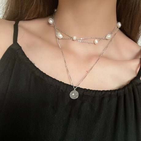 ［3way］point  perl  necklace