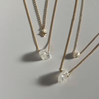 ［ quartz ］gold necklace