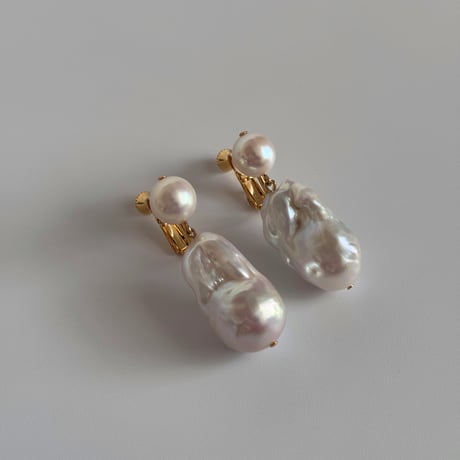 large baroque perl earrings