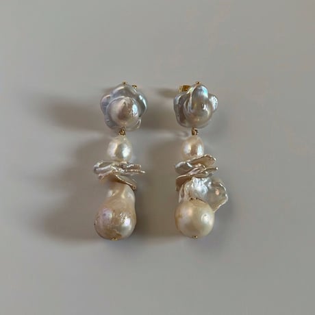 Flower perl pierce