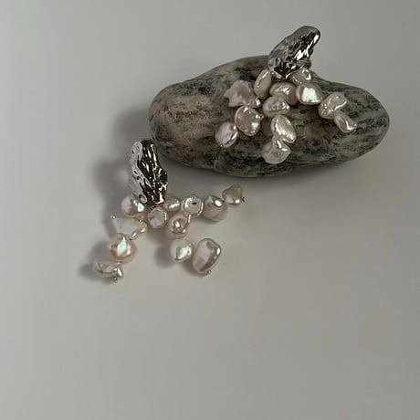 ［silver］つぶつぶパールピアス / イヤリング