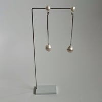 ［silver］long perl pierce / earring -01