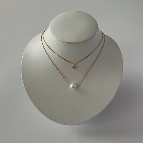 ［ heart × perl ］necklace